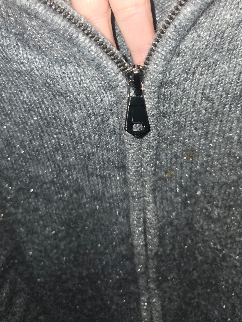 Eddie Bauer Gray Zip-Up Knit Jacket - Picture 6 of 12